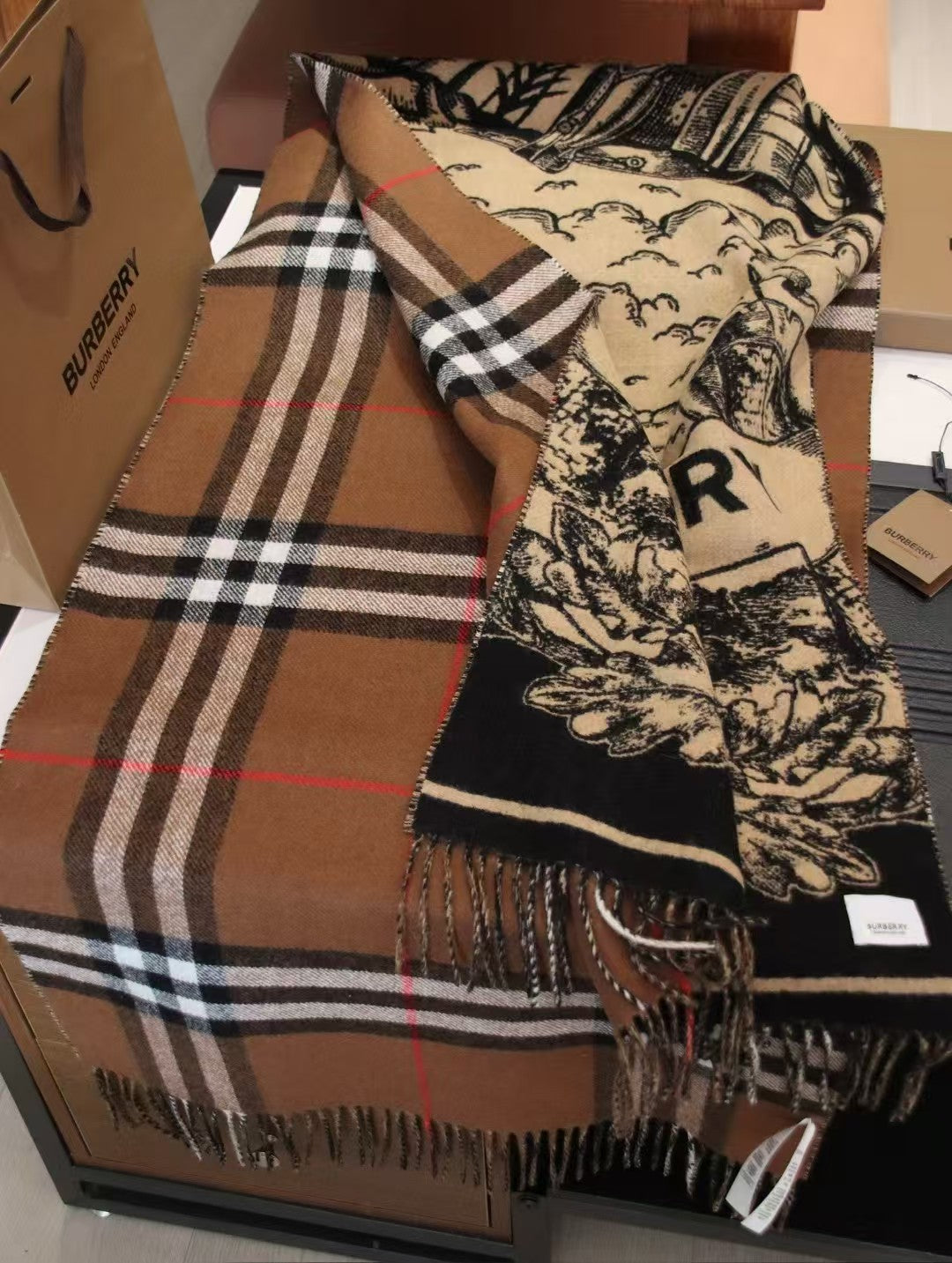 Plaid scarves