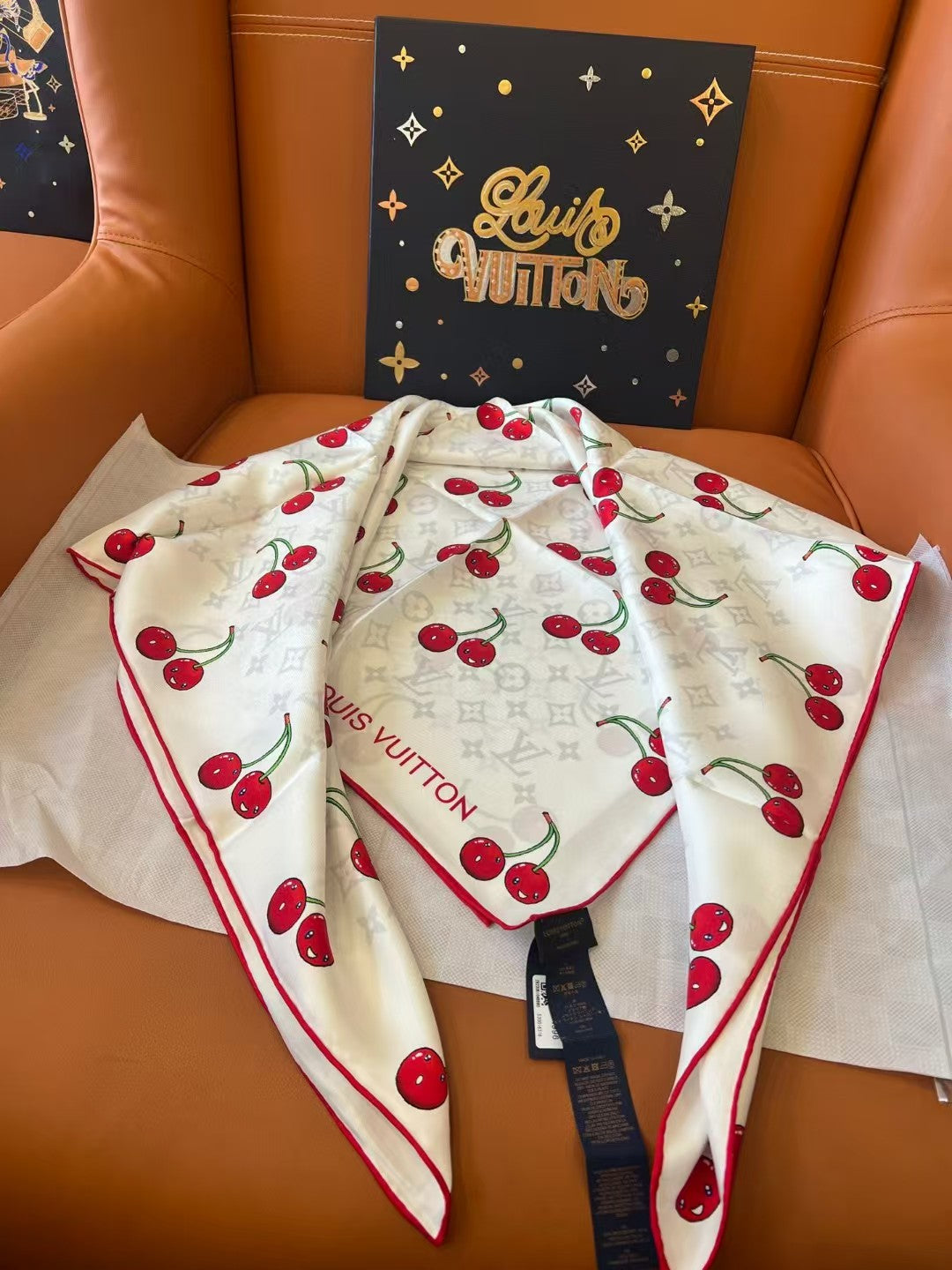 Cherry large handkerchief