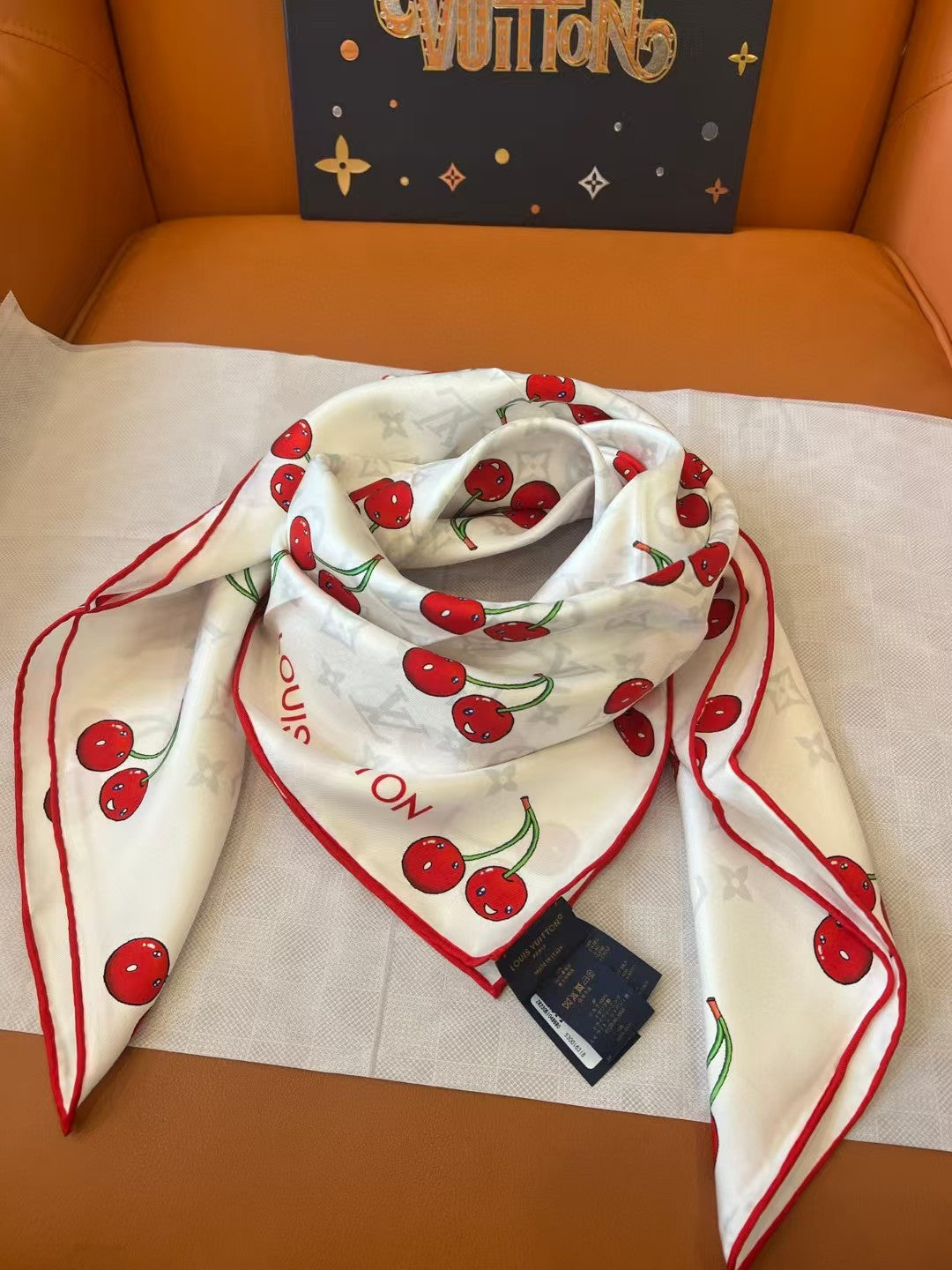 Cherry large handkerchief