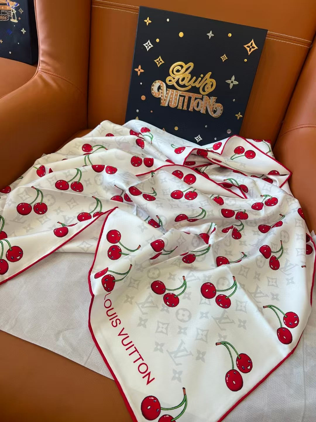 Cherry large handkerchief