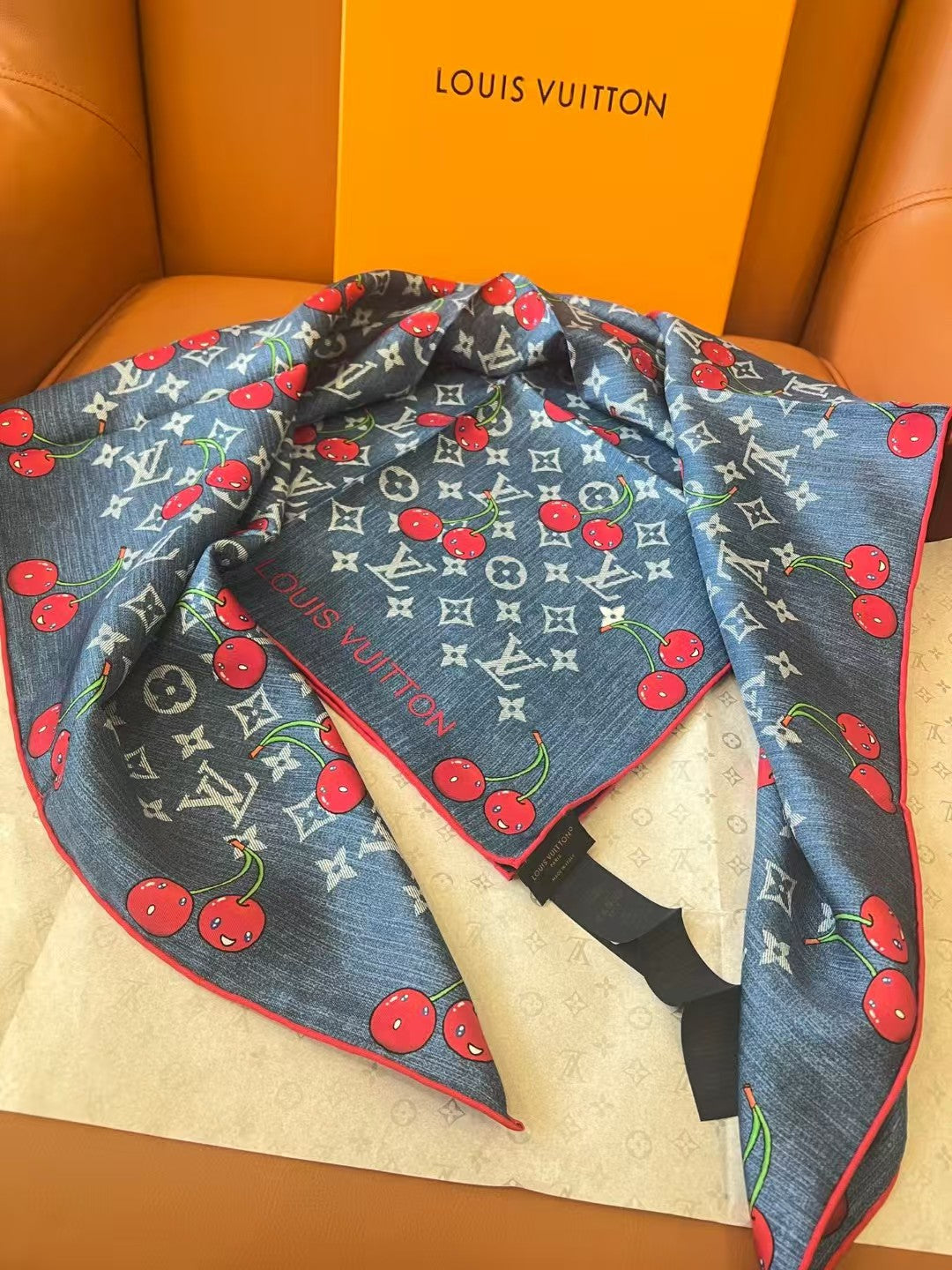 Cherry large handkerchief