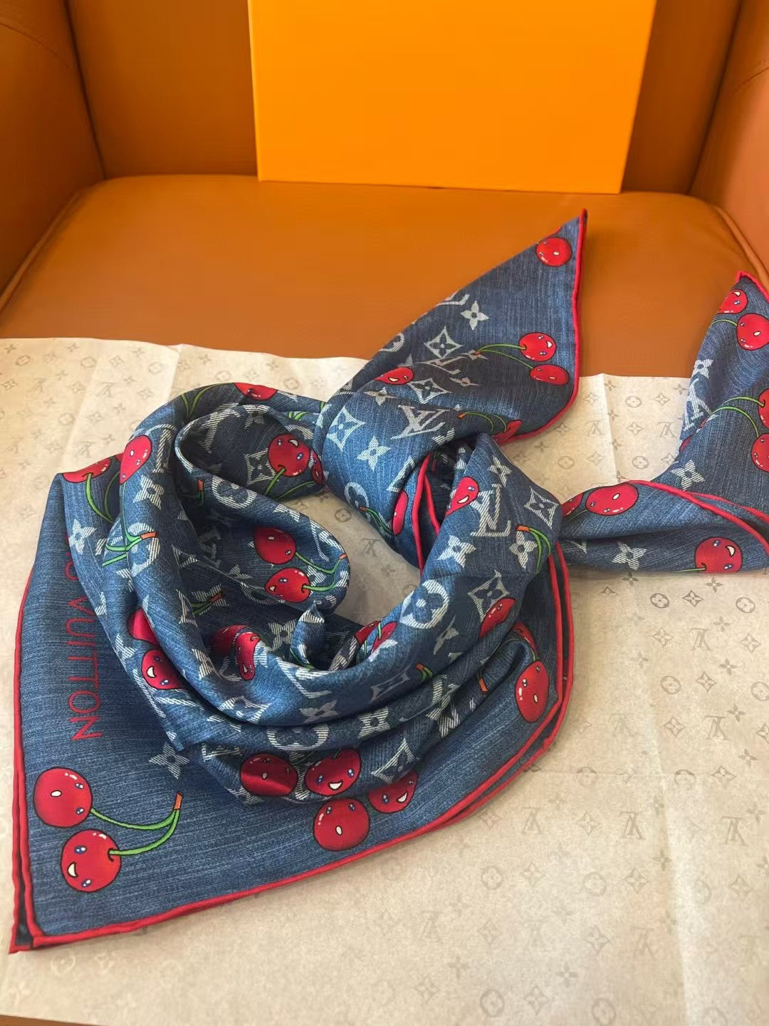 Cherry large handkerchief