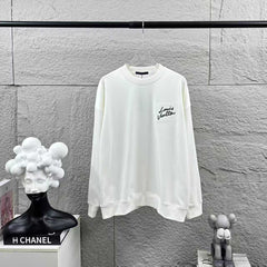 Long sleeved round neck hoodie for both men and women