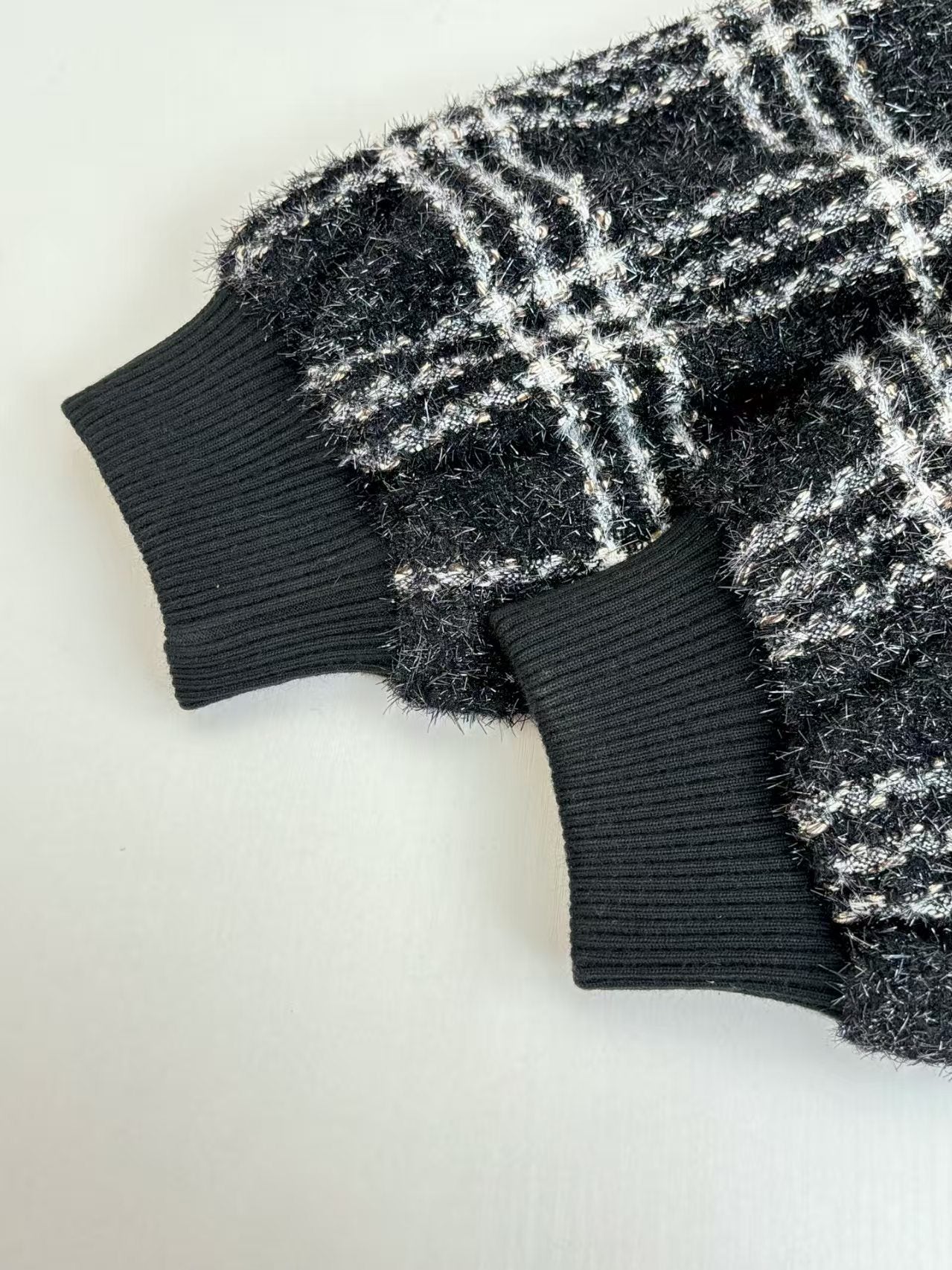 Wool plaid single breasted jacket