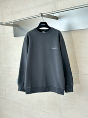Printed round neck hoodie