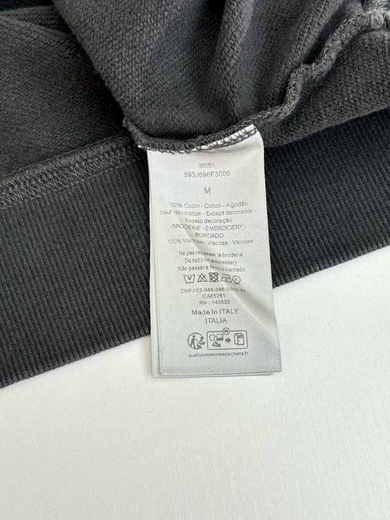 Printed round neck hoodie