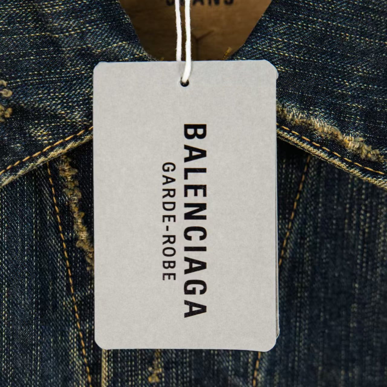 Wear and tear denim vest jacket with holes