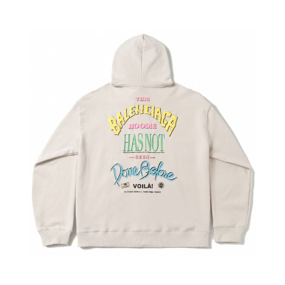 Ripped hooded sweatshirt