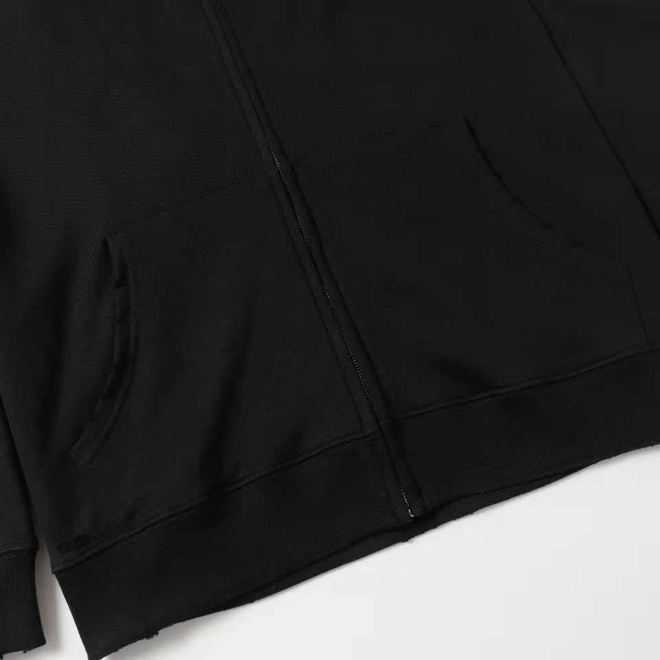Ripped hooded sweatshirt