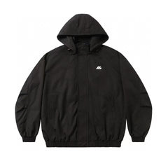 Letter printed jacket hooded jacket