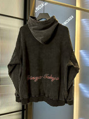Wash and make old hooded sweatshirt