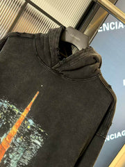 Wash and make old hooded sweatshirt