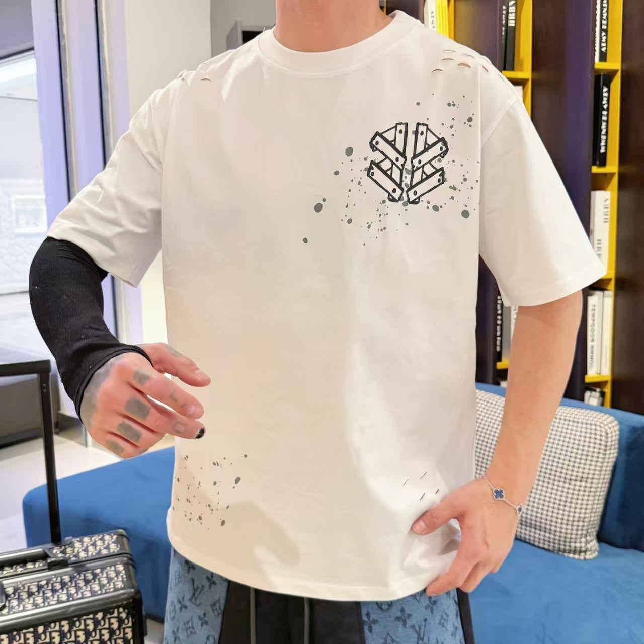 printed short sleeve
