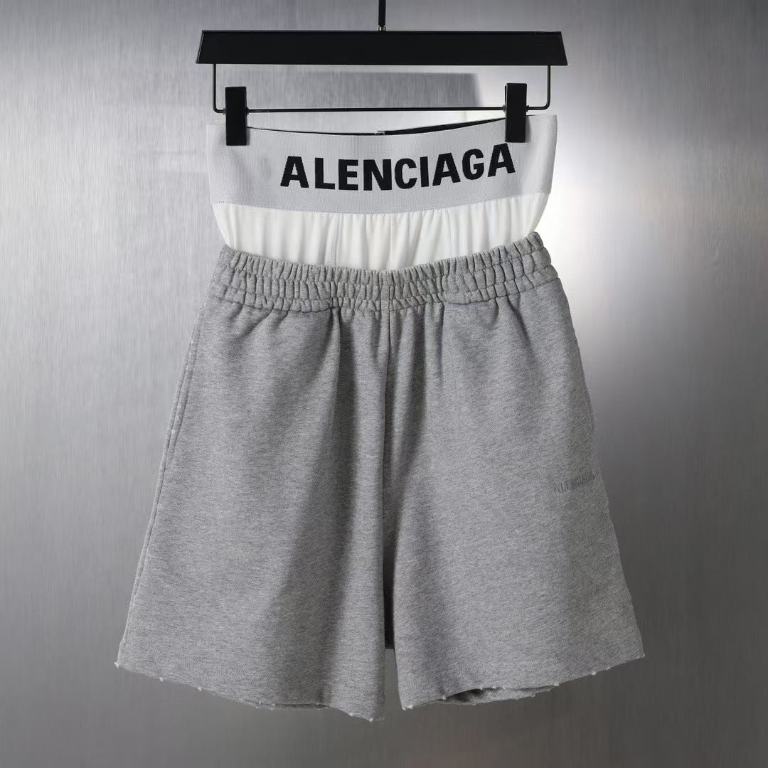 Fake two piece underwear spliced shorts