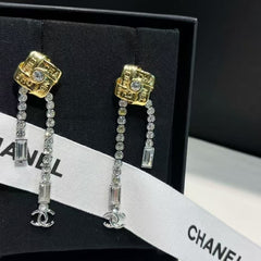 Tassel crystal earrings