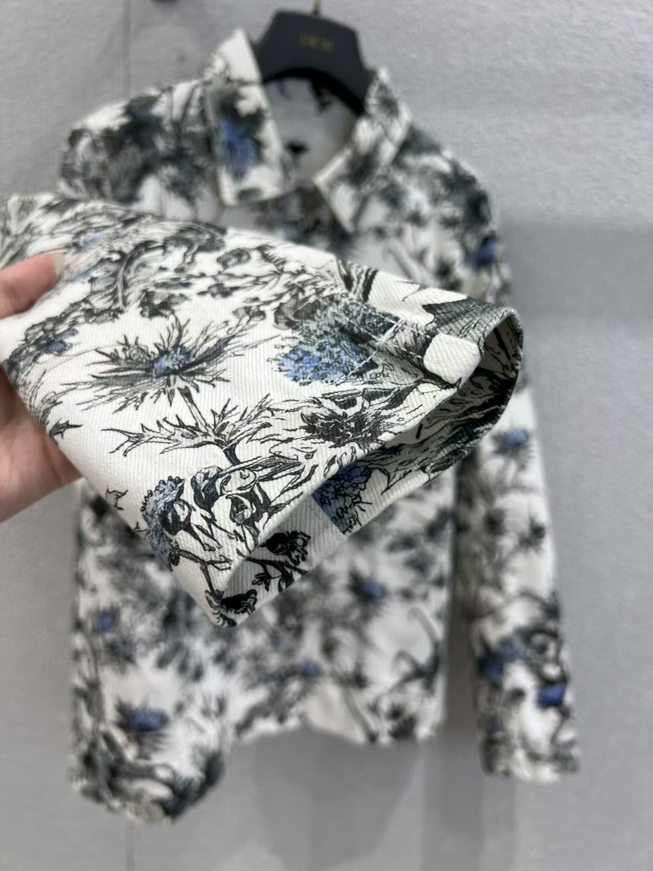 Full printed denim jacket