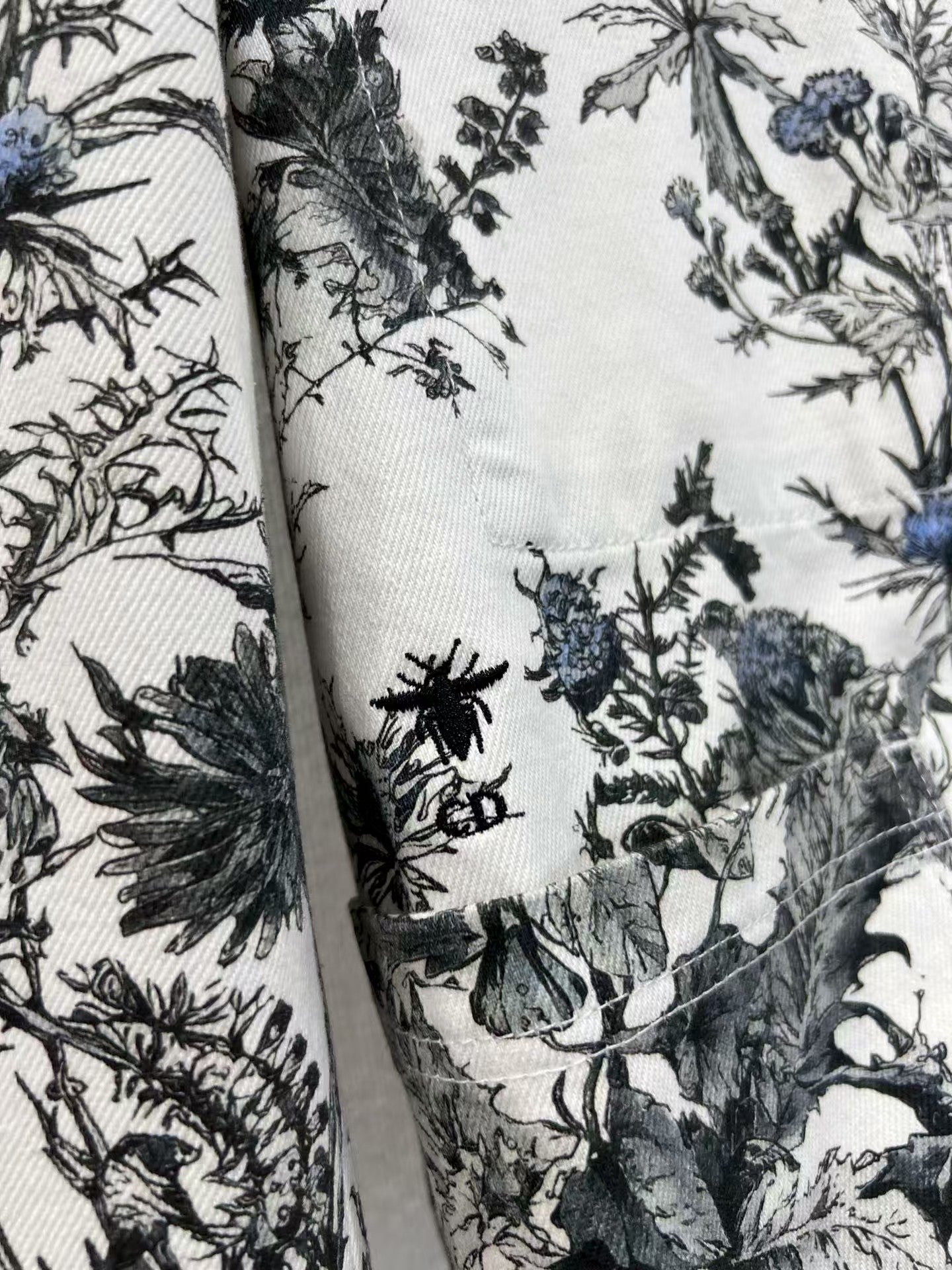 Full printed denim jacket