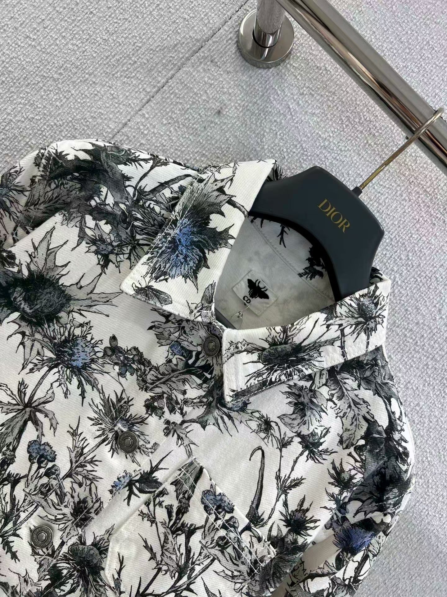 Full printed denim jacket
