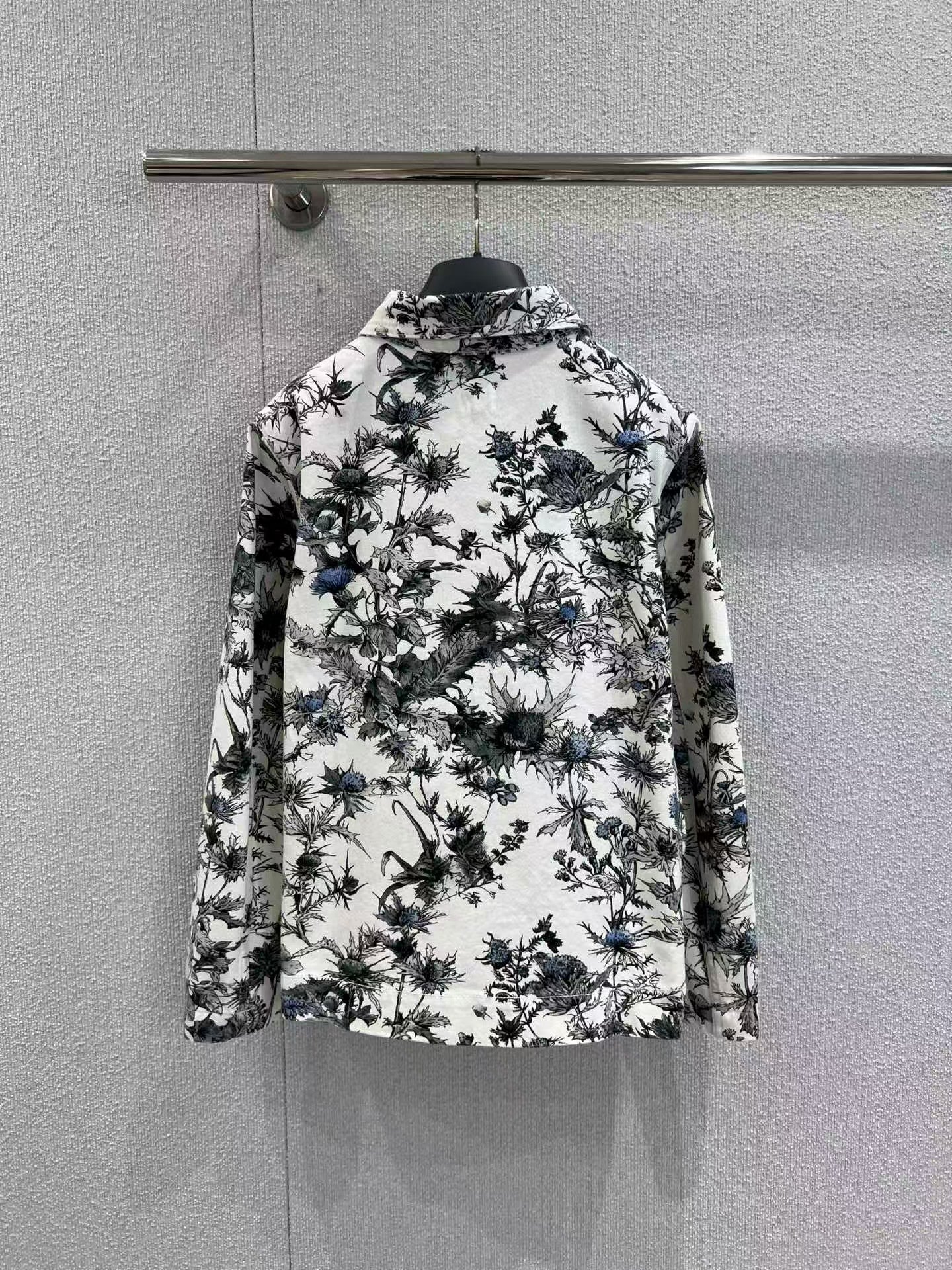 Full printed denim jacket