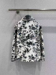 Full printed denim jacket