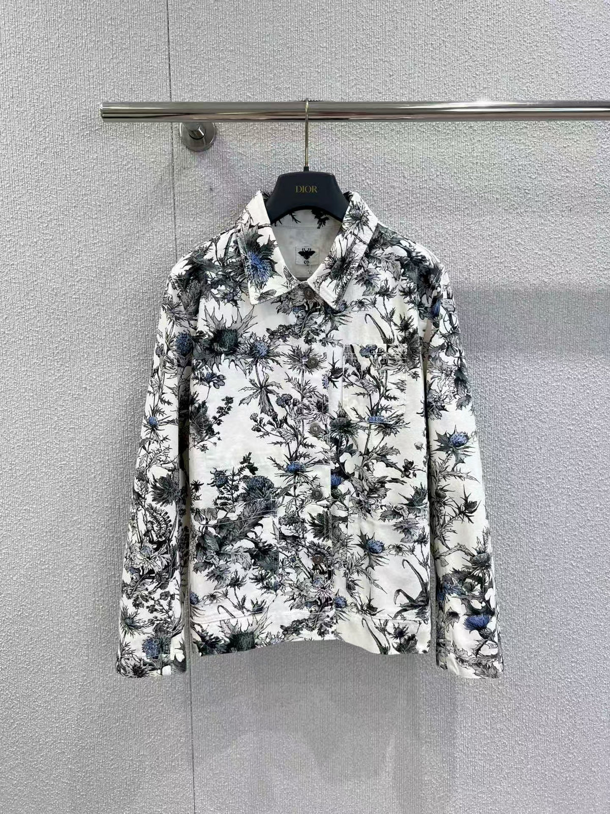 Full printed denim jacket