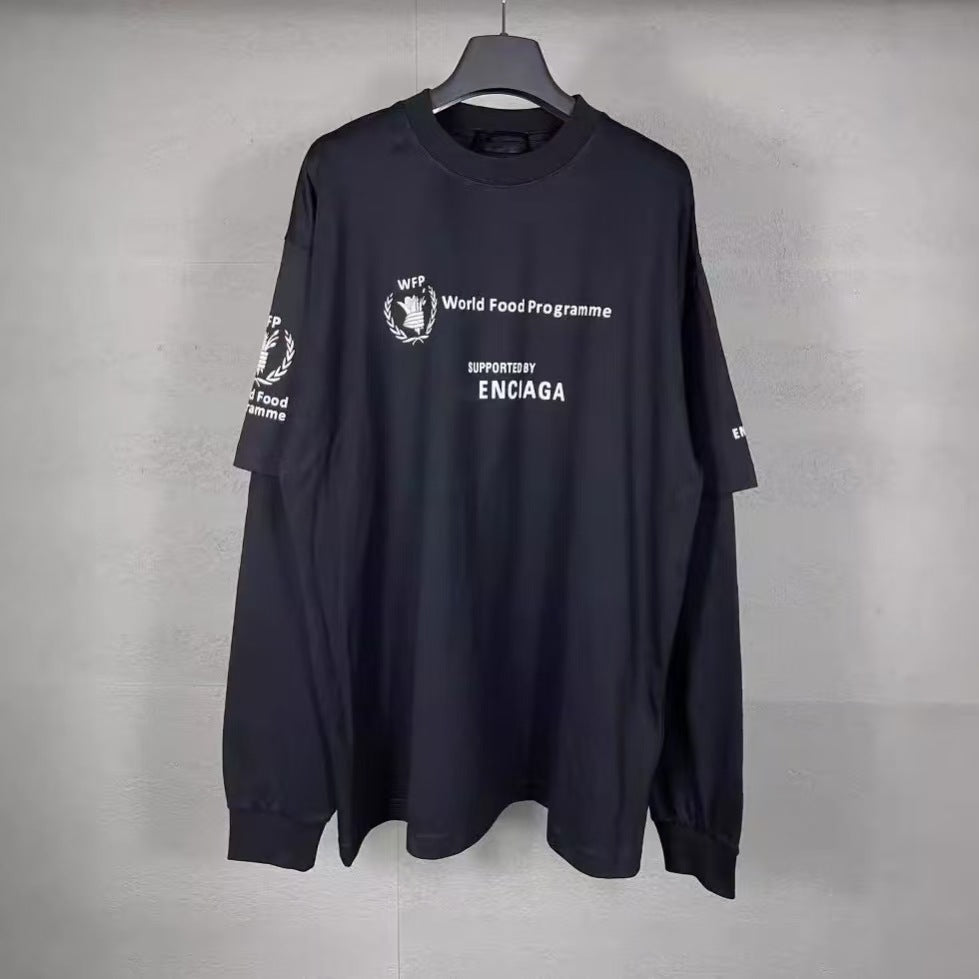 Fake two long sleeves