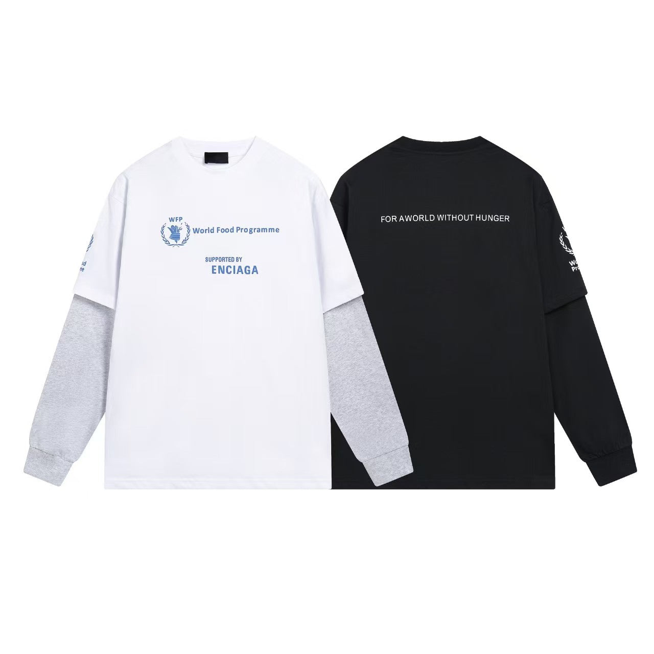 Fake two long sleeves