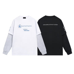 Fake two long sleeves