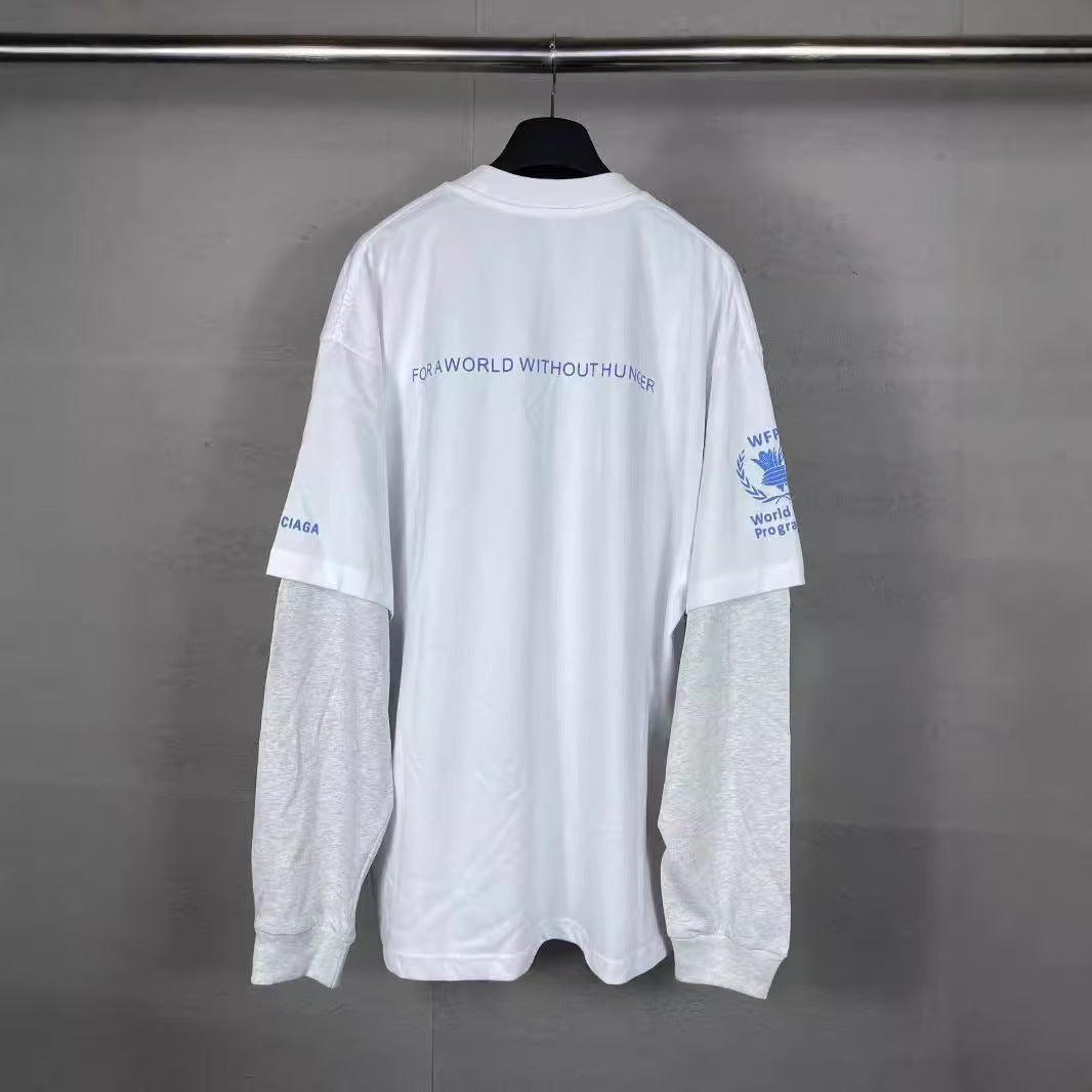 Fake two long sleeves