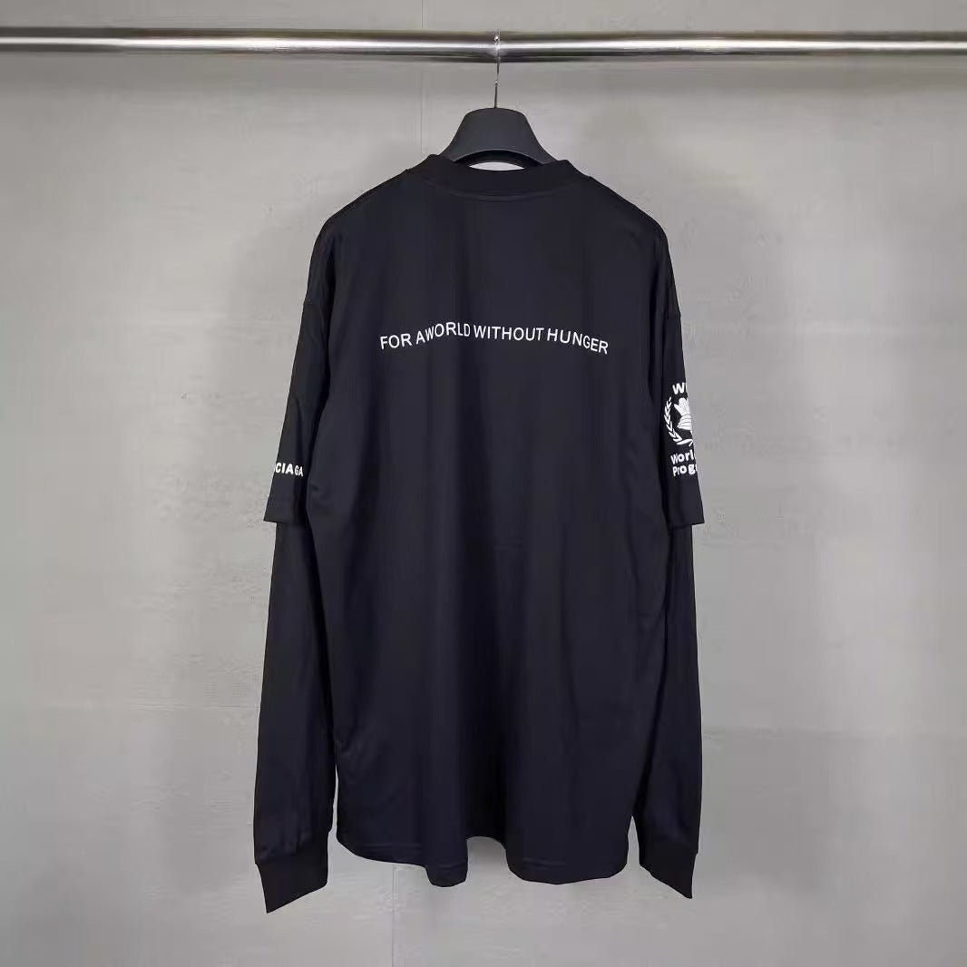 Fake two long sleeves