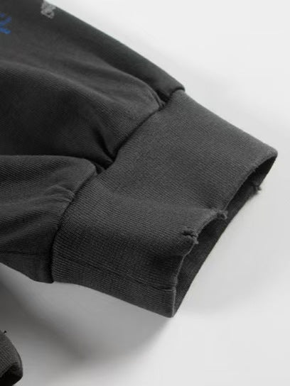 Wear and tear old casual long shirt