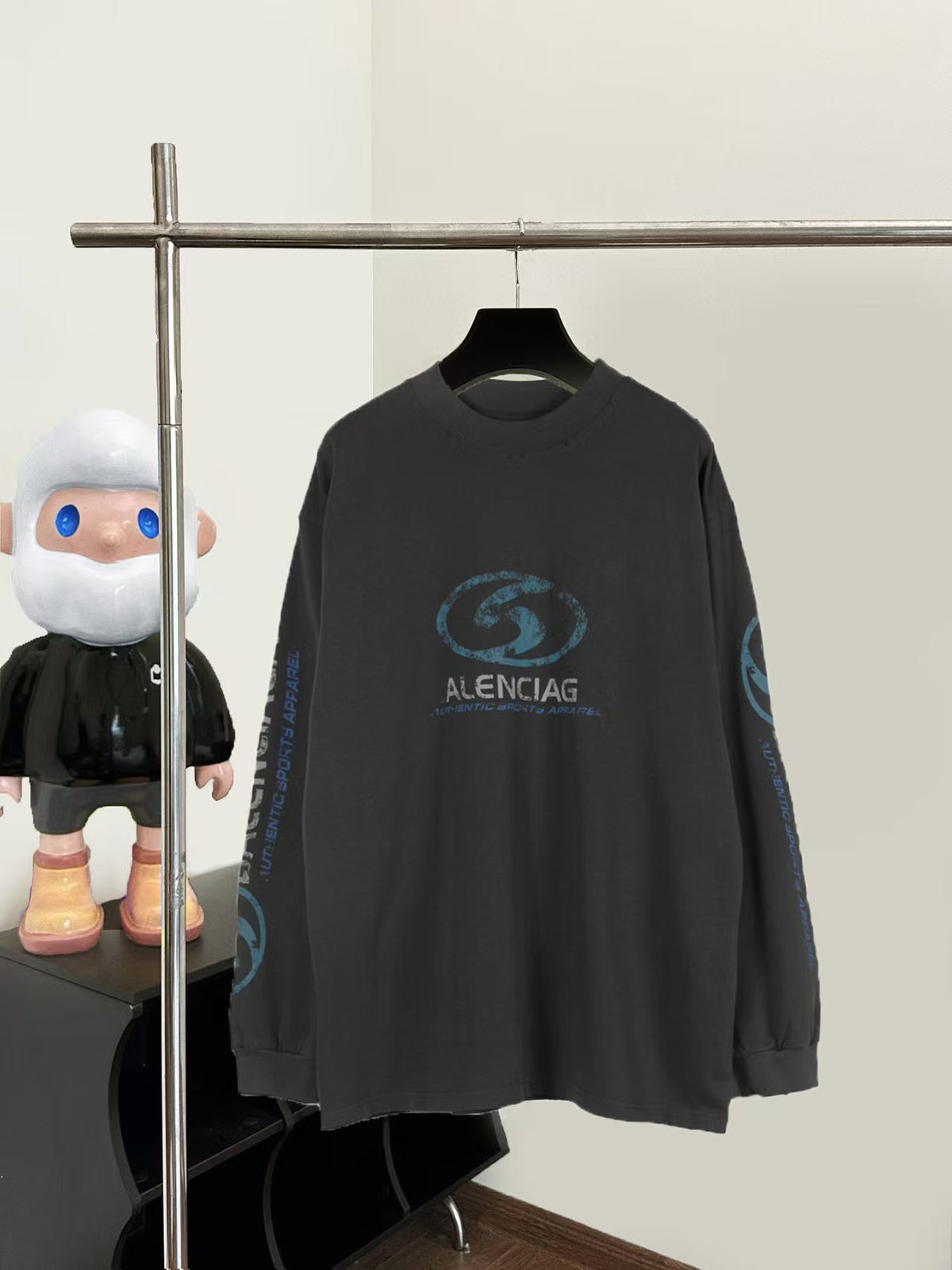 Wear and tear old casual long shirt