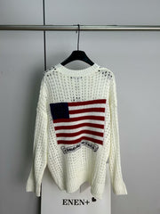 New hollowed out knitted sweater