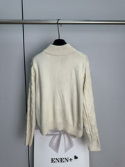 New Knitted Embroidered Top