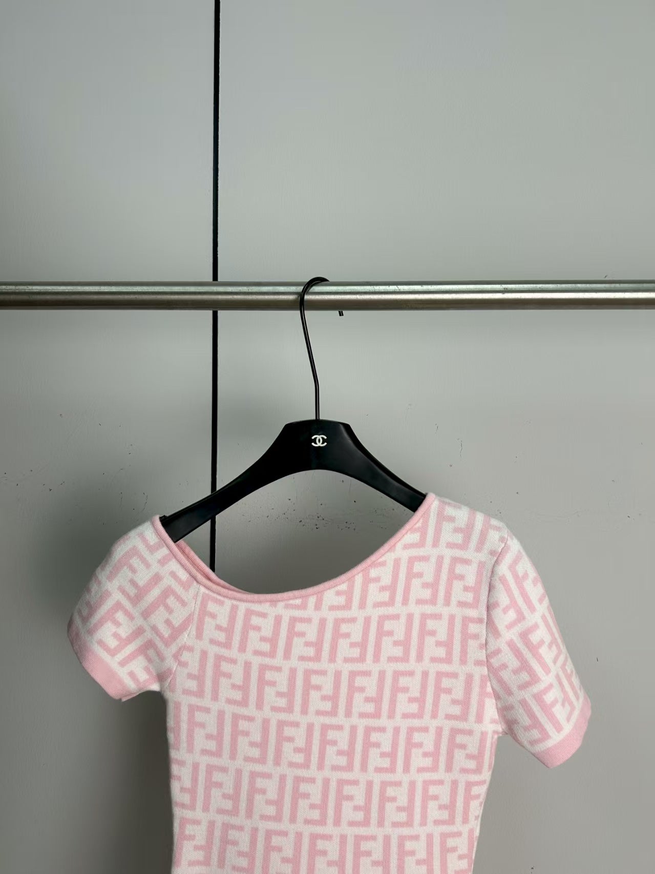 Knitted off shoulder top