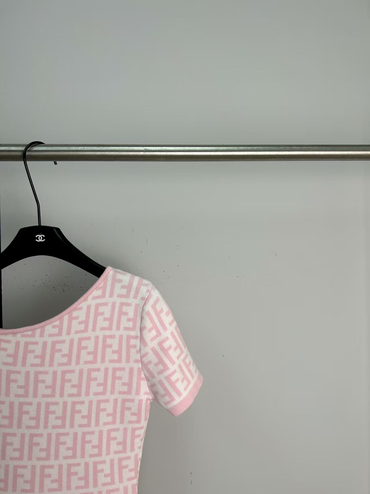 Knitted off shoulder top