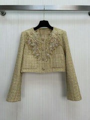 Handmade floral short jacket