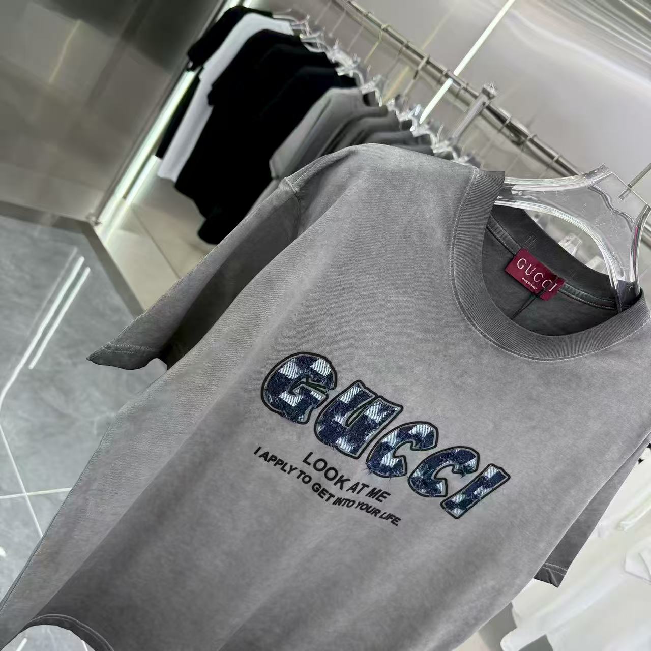 Cowboy patch round neck short sleeved shirt