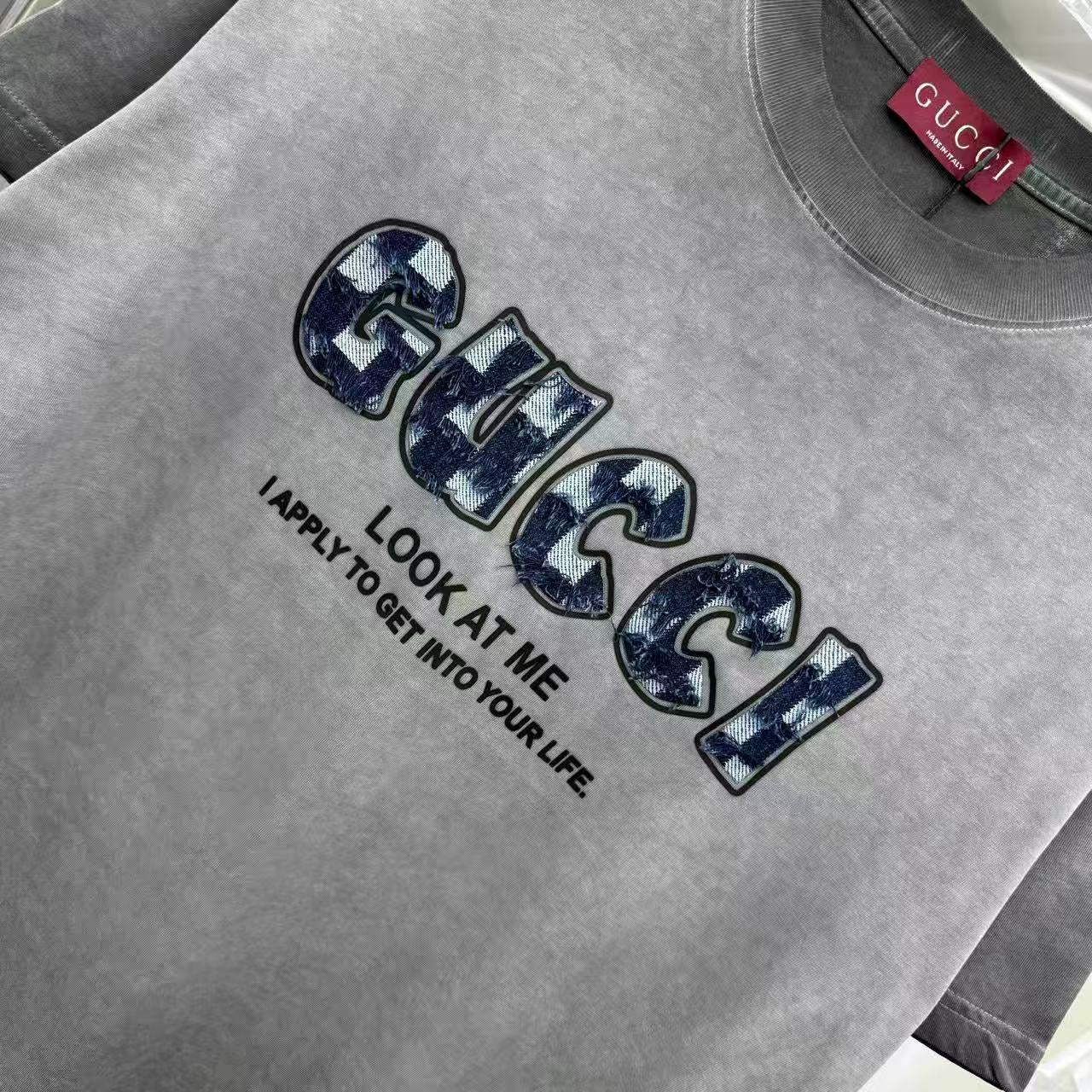 Cowboy patch round neck short sleeved shirt
