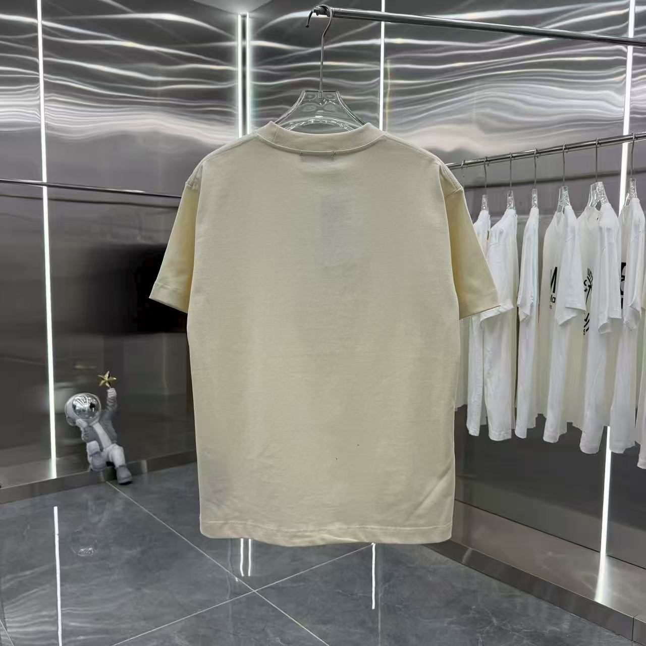 Cowboy patch round neck short sleeved shirt
