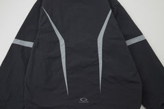 Color blocked hooded jacket