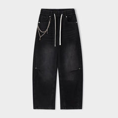 Washed vintage jeans