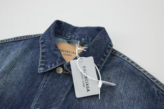 Embroidered denim jacket jacket