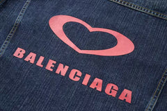 Embroidered denim jacket jacket