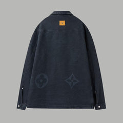 New jacquard denim jacket