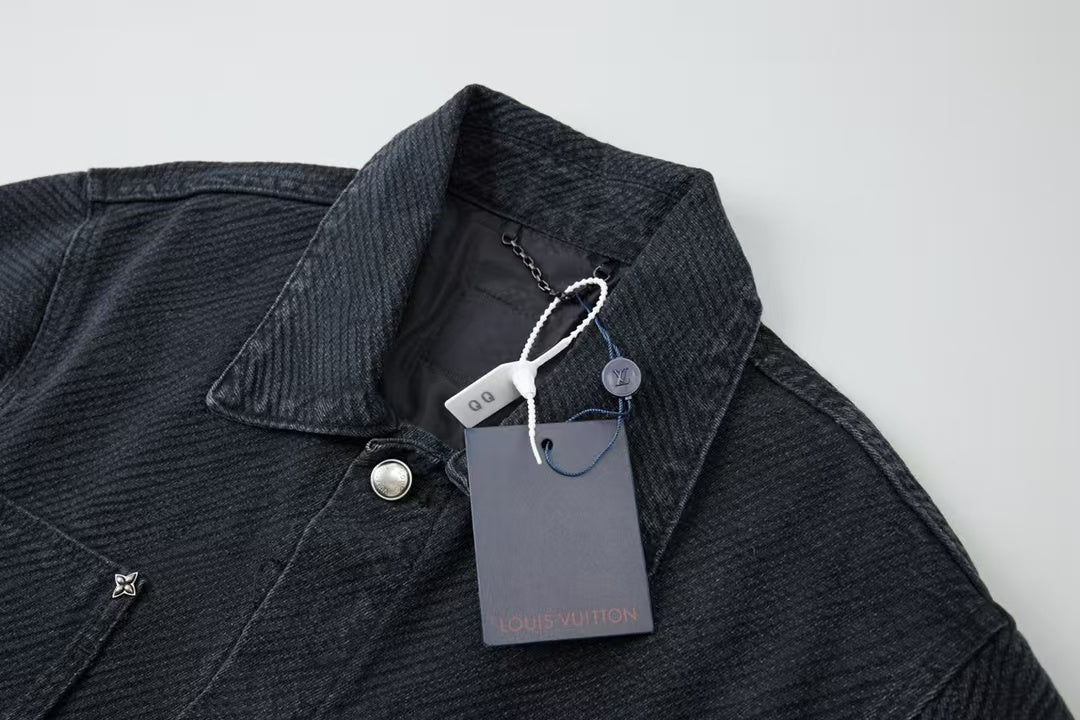 New jacquard denim jacket