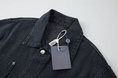 New jacquard denim jacket