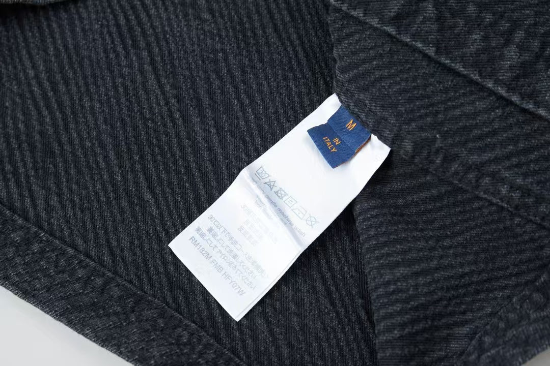 New jacquard denim jacket