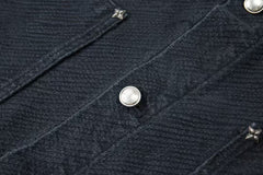 New jacquard denim jacket
