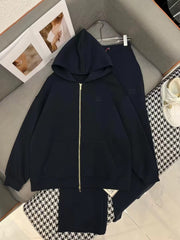 Hooded zipper set